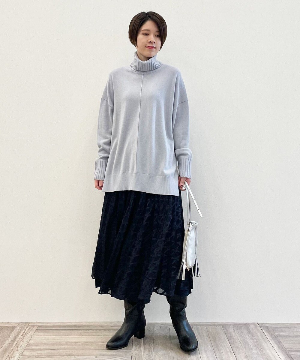 自由区 【洗える・Sサイズ有】ピュアカシミヤ タートルネックニット (検索番号:JL26) 