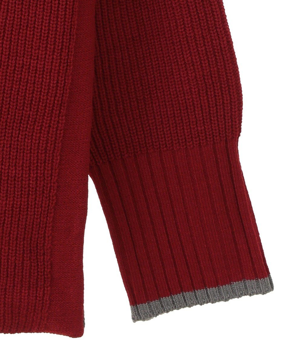 earth music&ecology ライン入りハイネックニットチュニック 