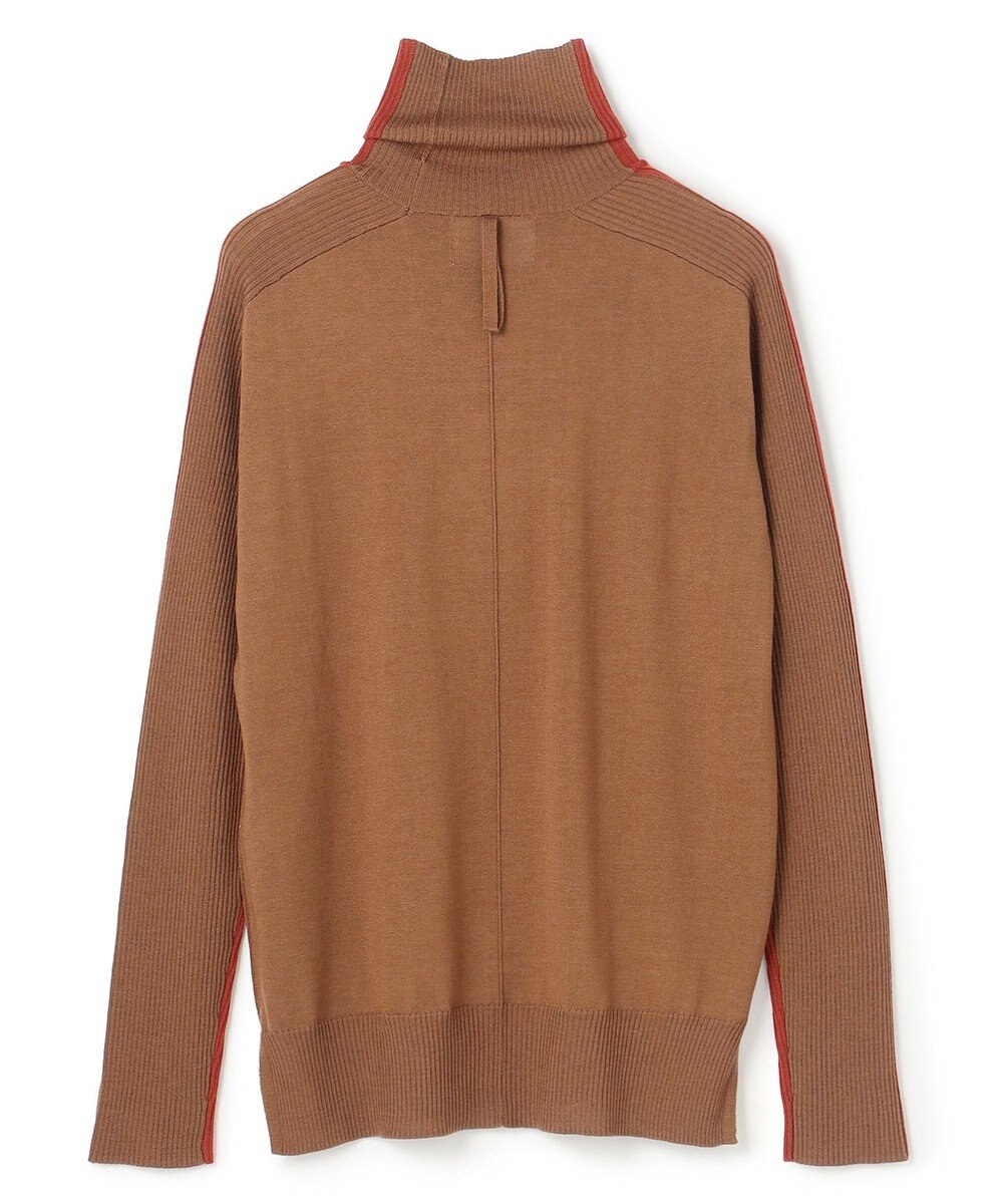 BEIGE， 【洗える・VERY NaVY12月号掲載】LA MONNAIE / バイカラーウールタートルニット 