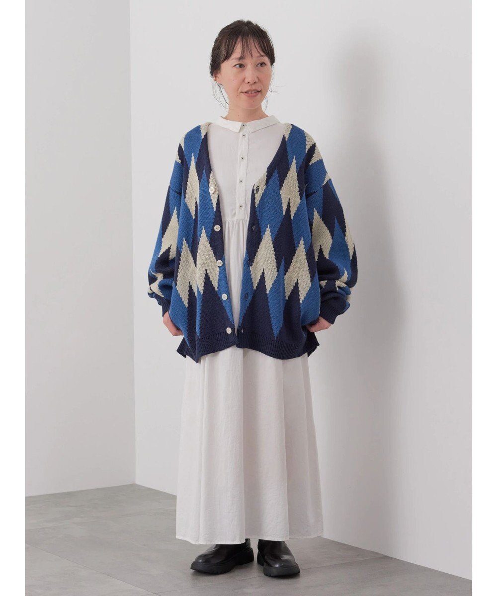 CRAFT STANDARD BOUTIQUE 【男女兼用】アーガイル柄カーディガン 