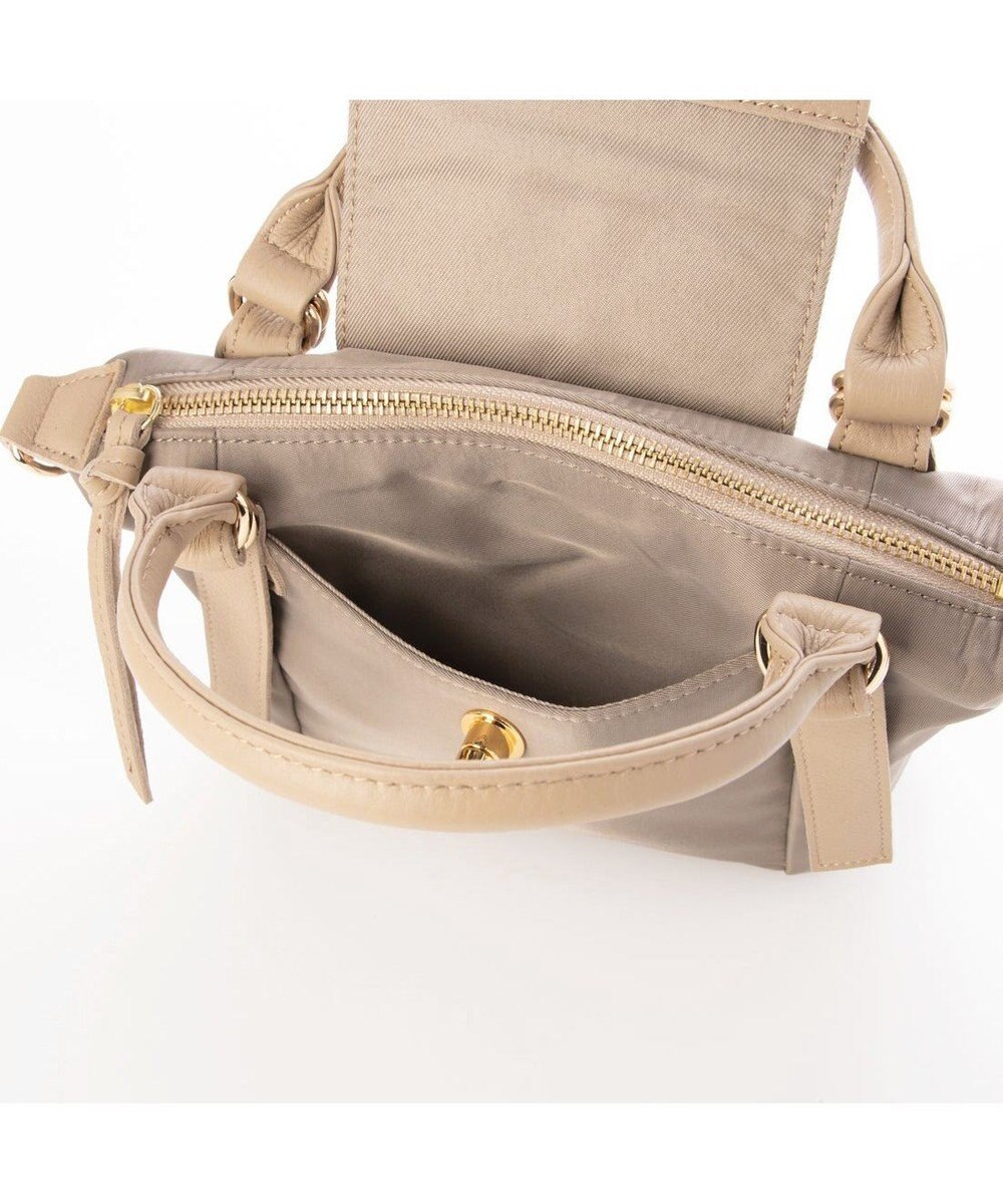 UNBILLION ペルケ perche / ナイロン×牛革かぶせジェムストーン2wayショルダーバッグ 