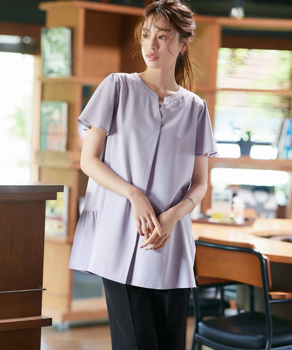 Tiaclasse 【選べる2Type】スキッパーシャツチュニック 