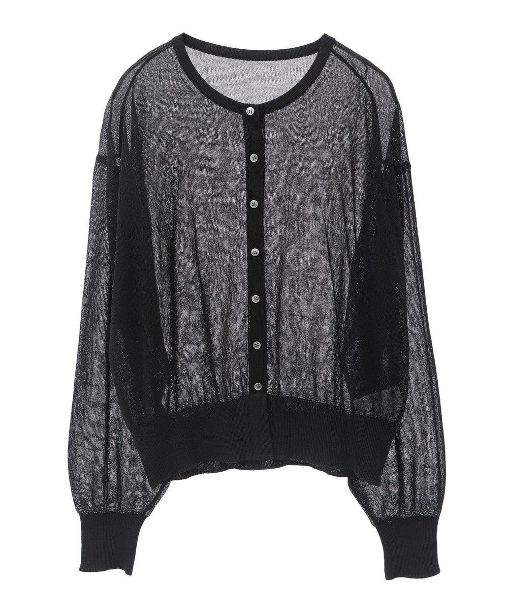 earth music&ecology 【予約】接触冷感シアークルーニットカーディガン 