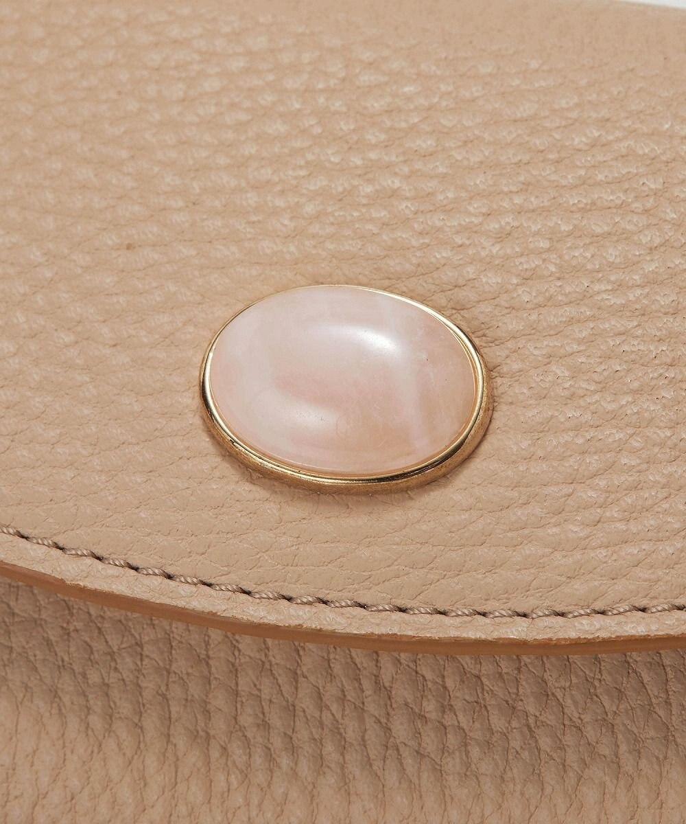 TOPKAPI 【TOPKAPI】gemdrops ジェムドロップ ミニエンボスレザー 天然石 三つ折り 財布 