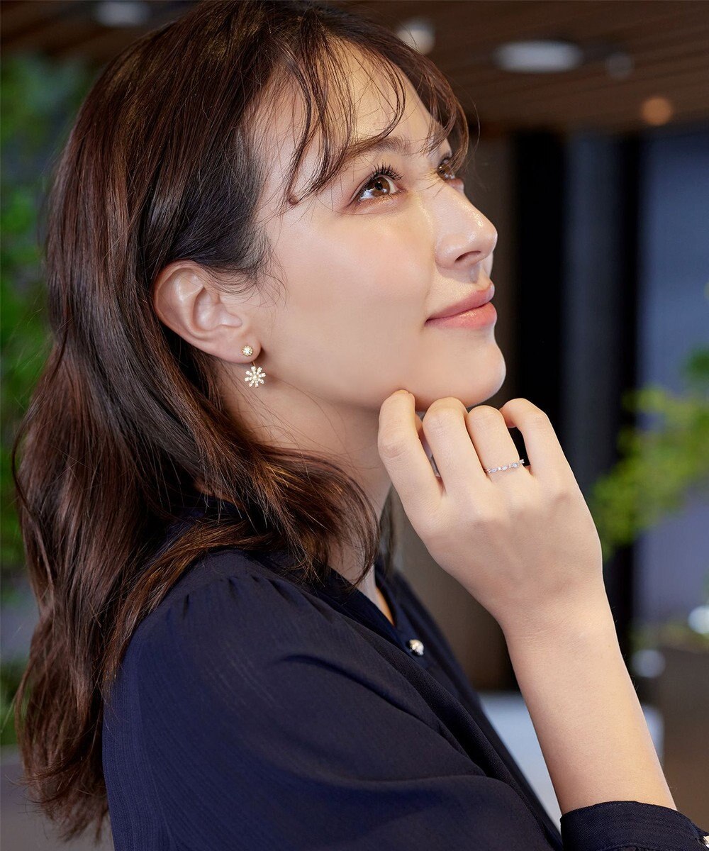 Tiaclasse カラーアーモンドストーンリング 