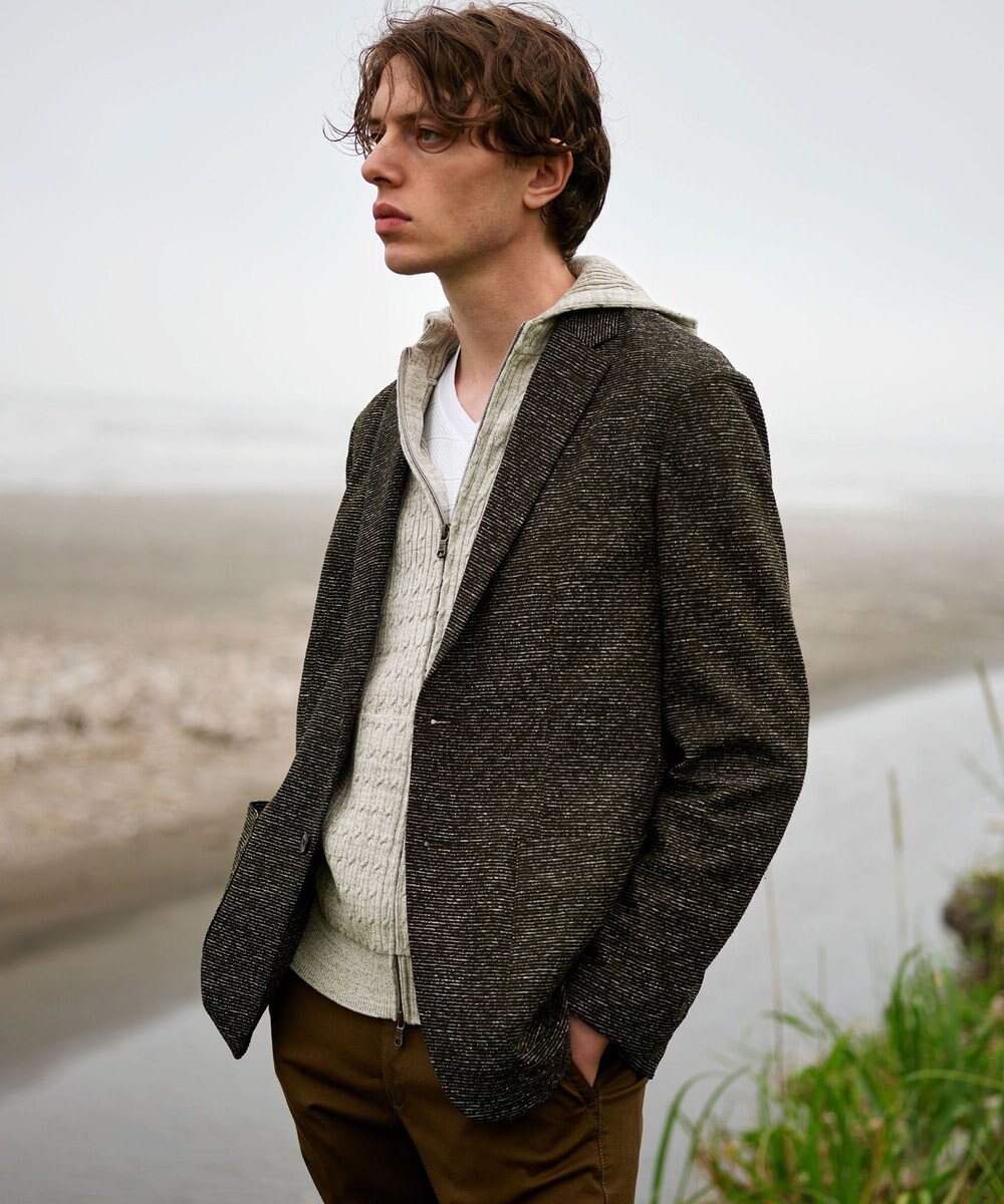 JOSEPH ABBOUD 【オリジナルオーガニックコットン使用】JOE COTTONニット パーカー 