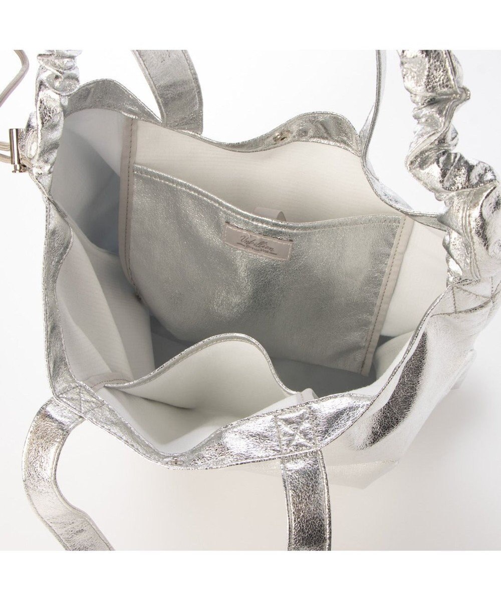 UNBILLION カシュカシュ cachecache / メタリックシャーリングポケッタブルトート 