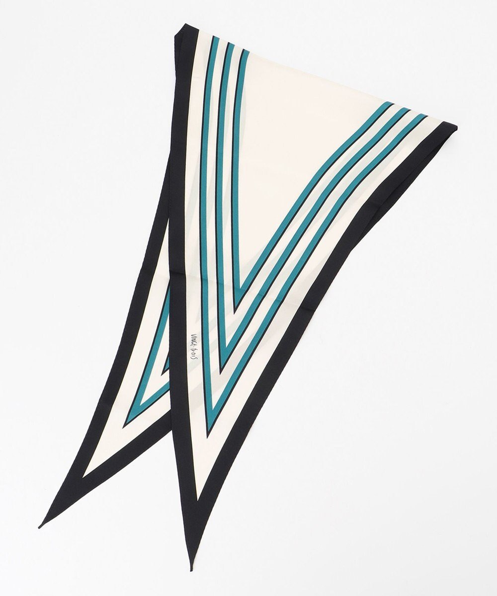 23区 【CLASSY.6月号掲載】ストライプ ダイヤ スカーフ 