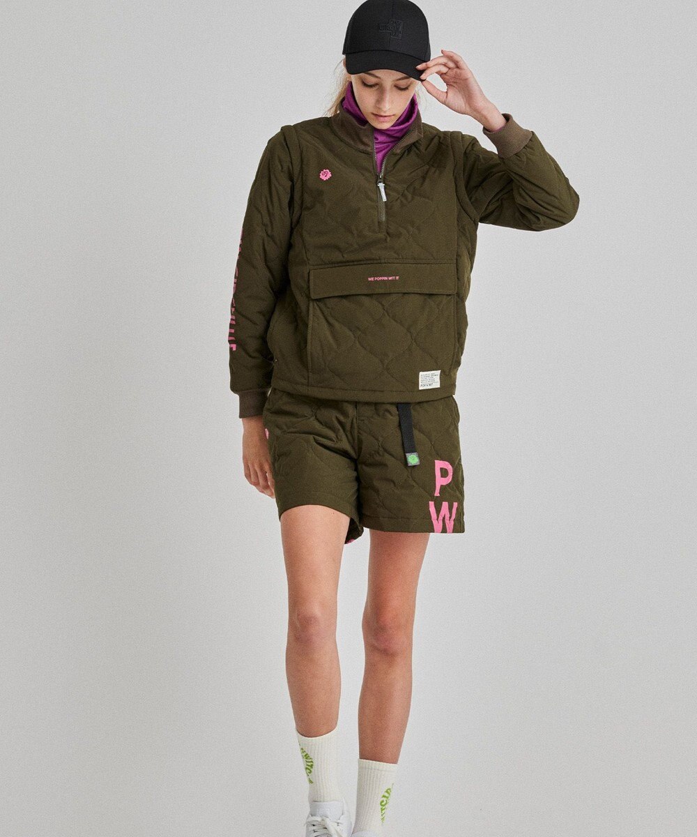 PW CIRCULUS 【ベストにもなる！袖2WAY】【WOMEN】ひょうたんキルティング中綿ブルゾン 