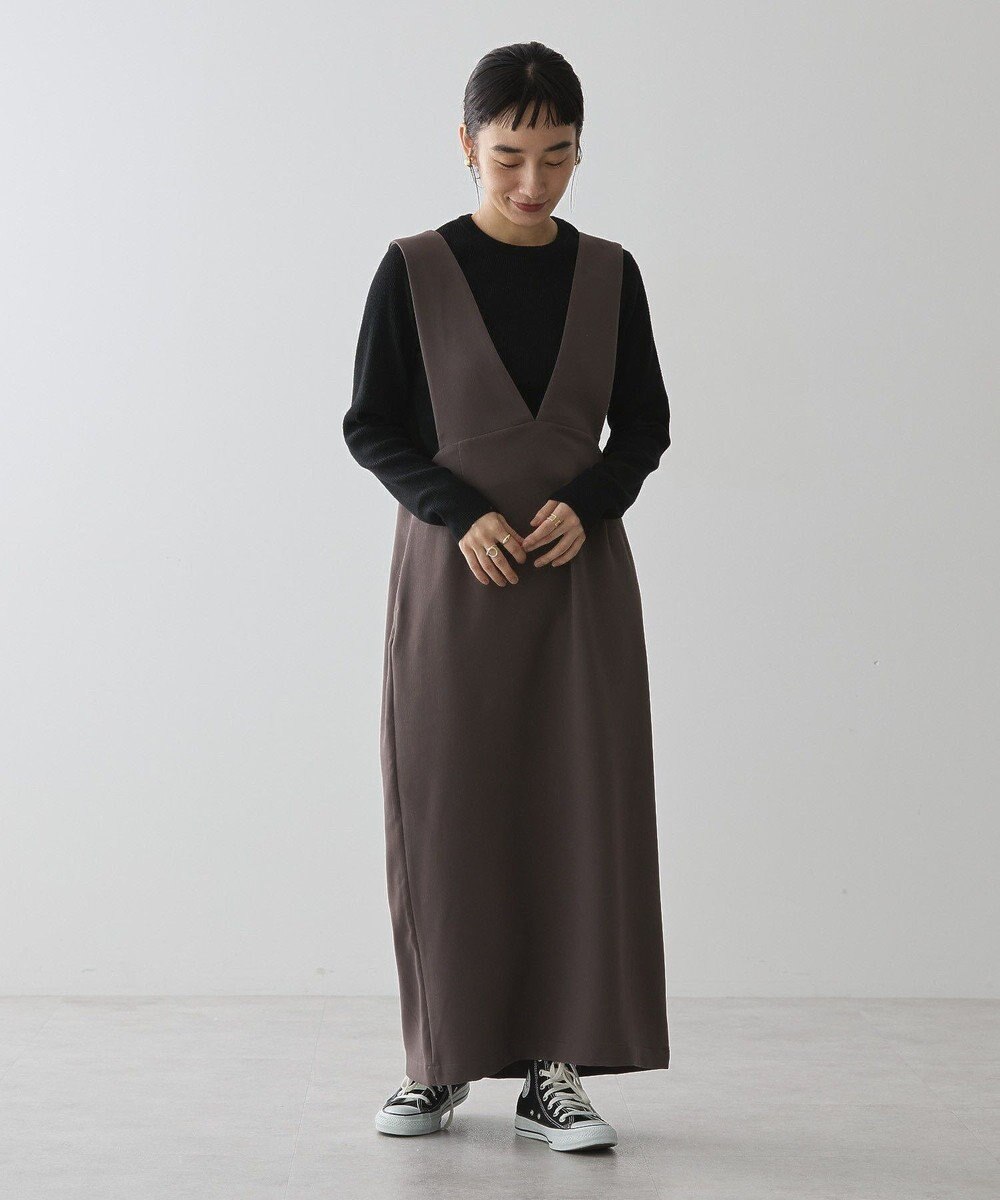 AMERICAN HOLIC イージーケアＶネックワンピース 