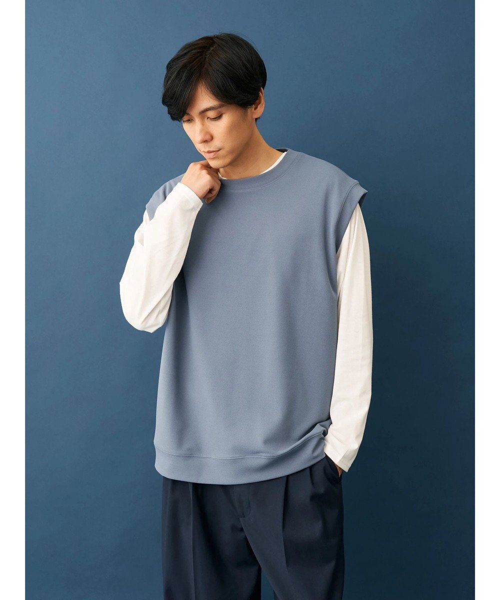 CRAFT STANDARD BOUTIQUE 梨地カットベスト＋Ｌ／Ｓ　ＴＥＥーＳＥＴ 