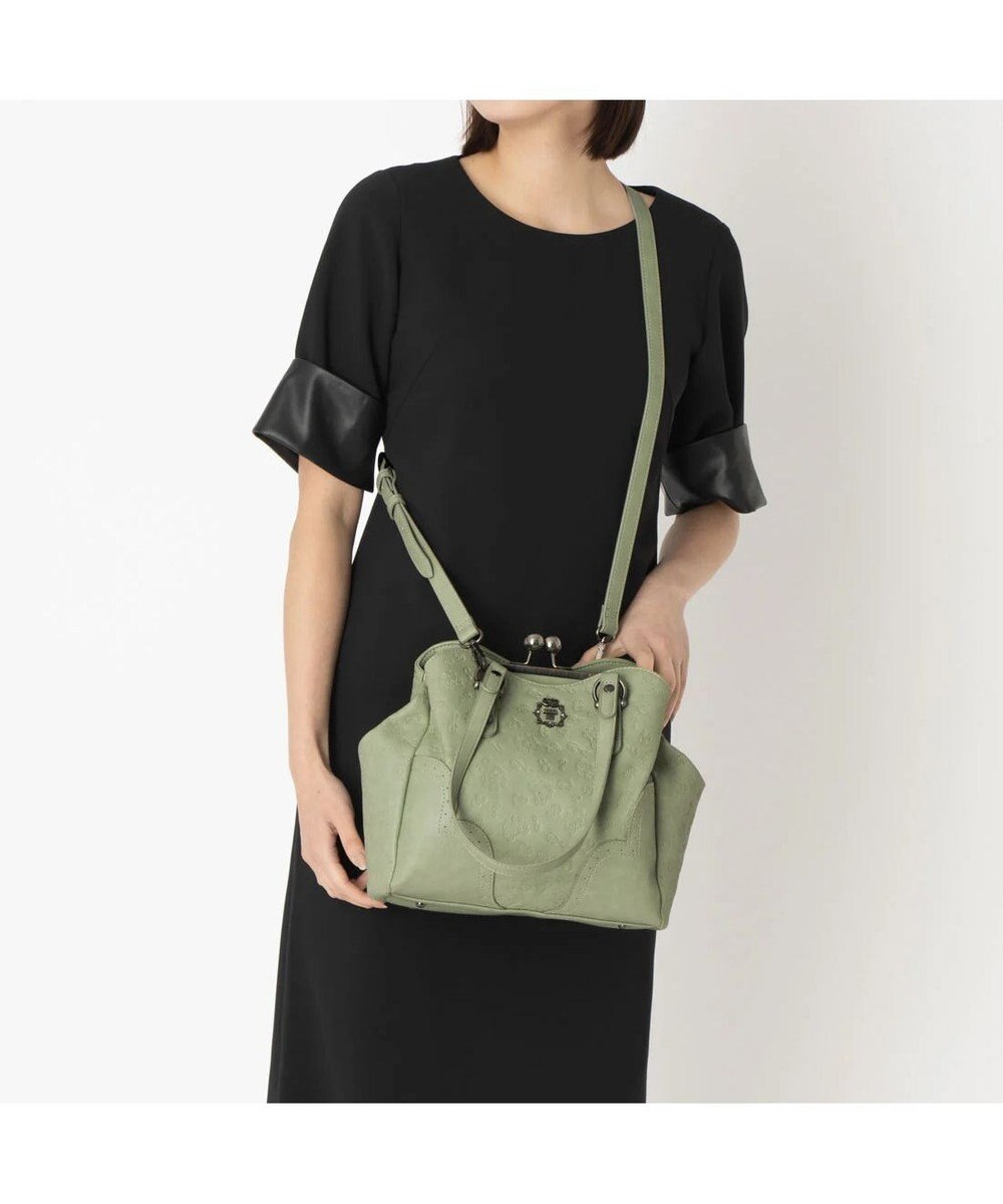 ANNA SUI ノーブル 2way口金ハンドバッグ 