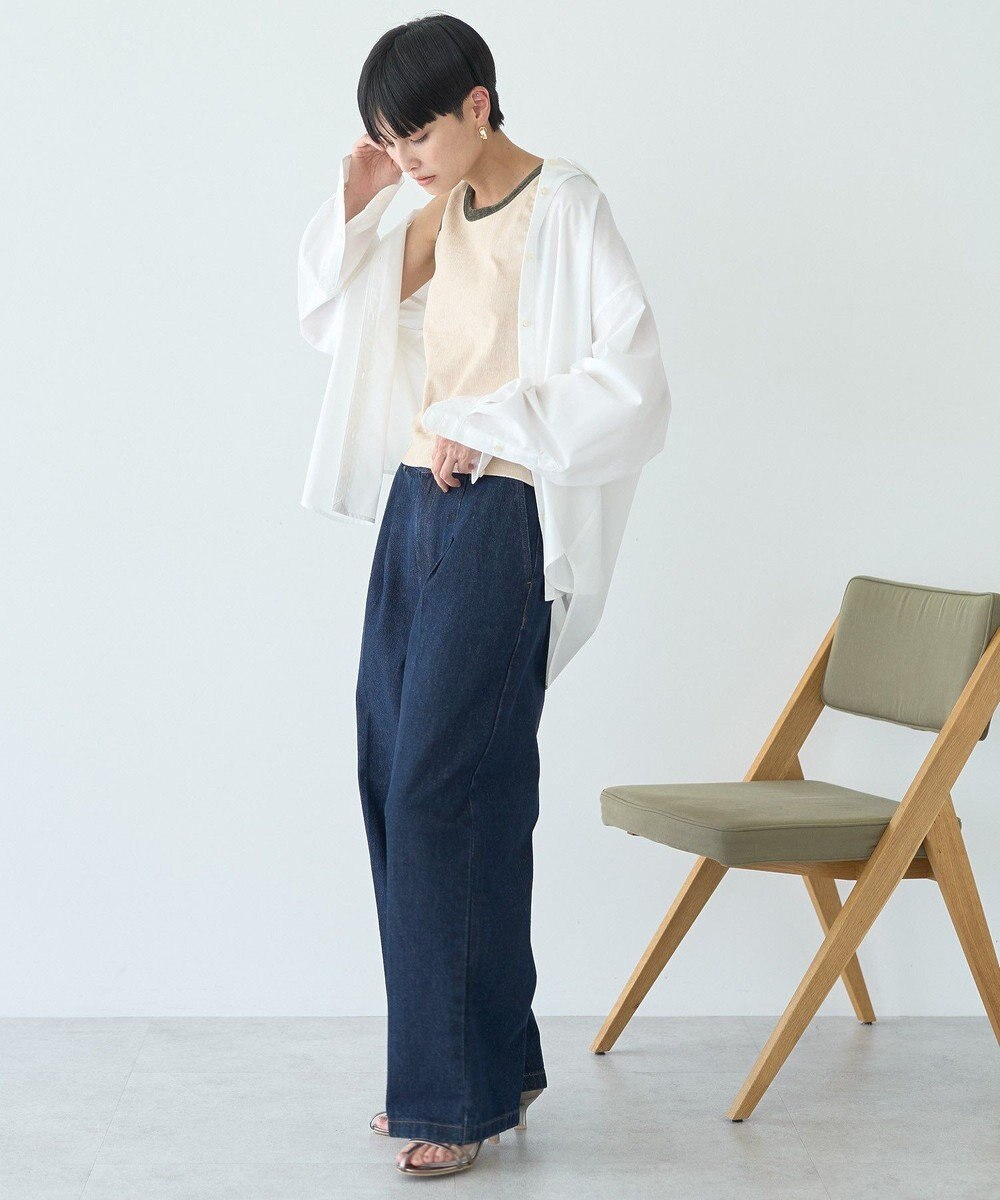 AMERICAN HOLIC タックワイドデニム 