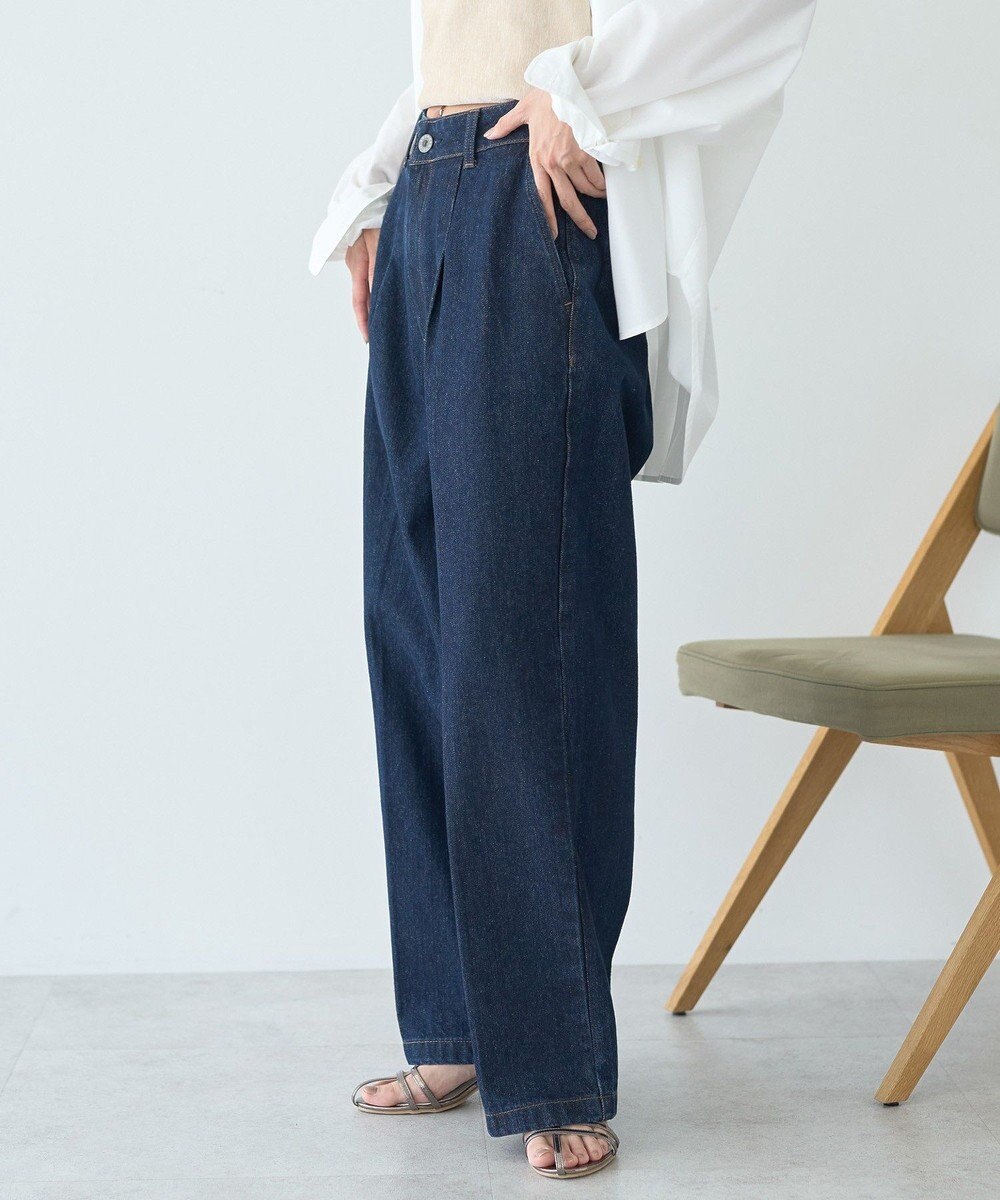 AMERICAN HOLIC タックワイドデニム 