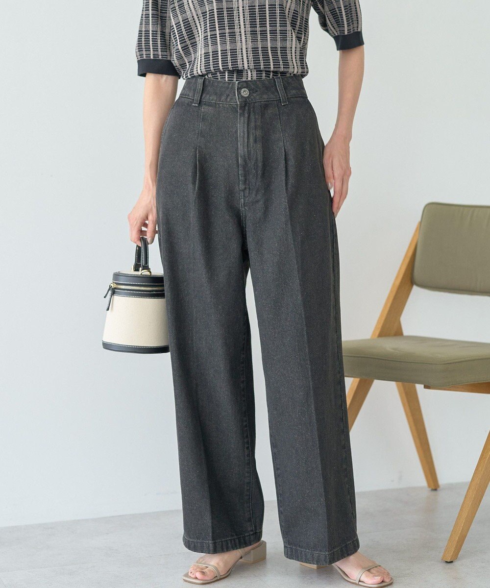 AMERICAN HOLIC タックワイドデニム 