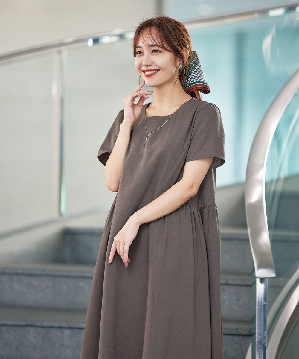 Tiaclasse 【洗える】サイド切替ワンピース 