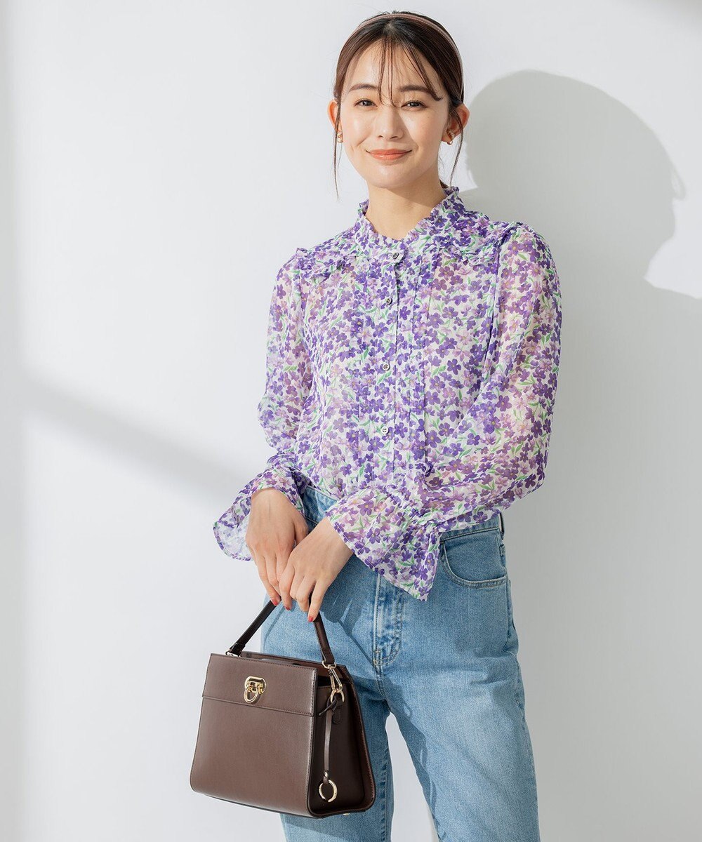 組曲 【23SS】ヴィンテージフラワープリント ブラウス 