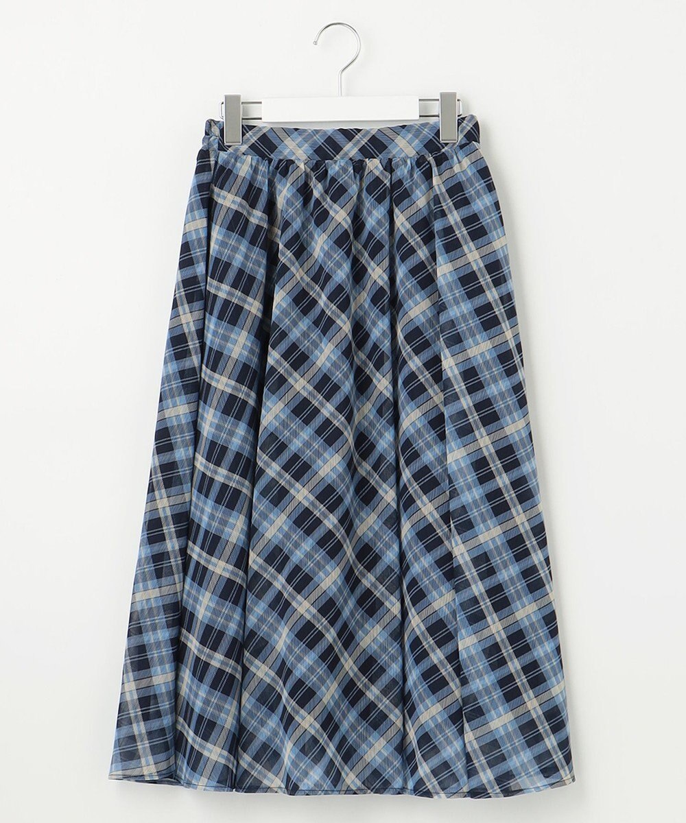 Feroux 楊柳チェックフレア スカート 