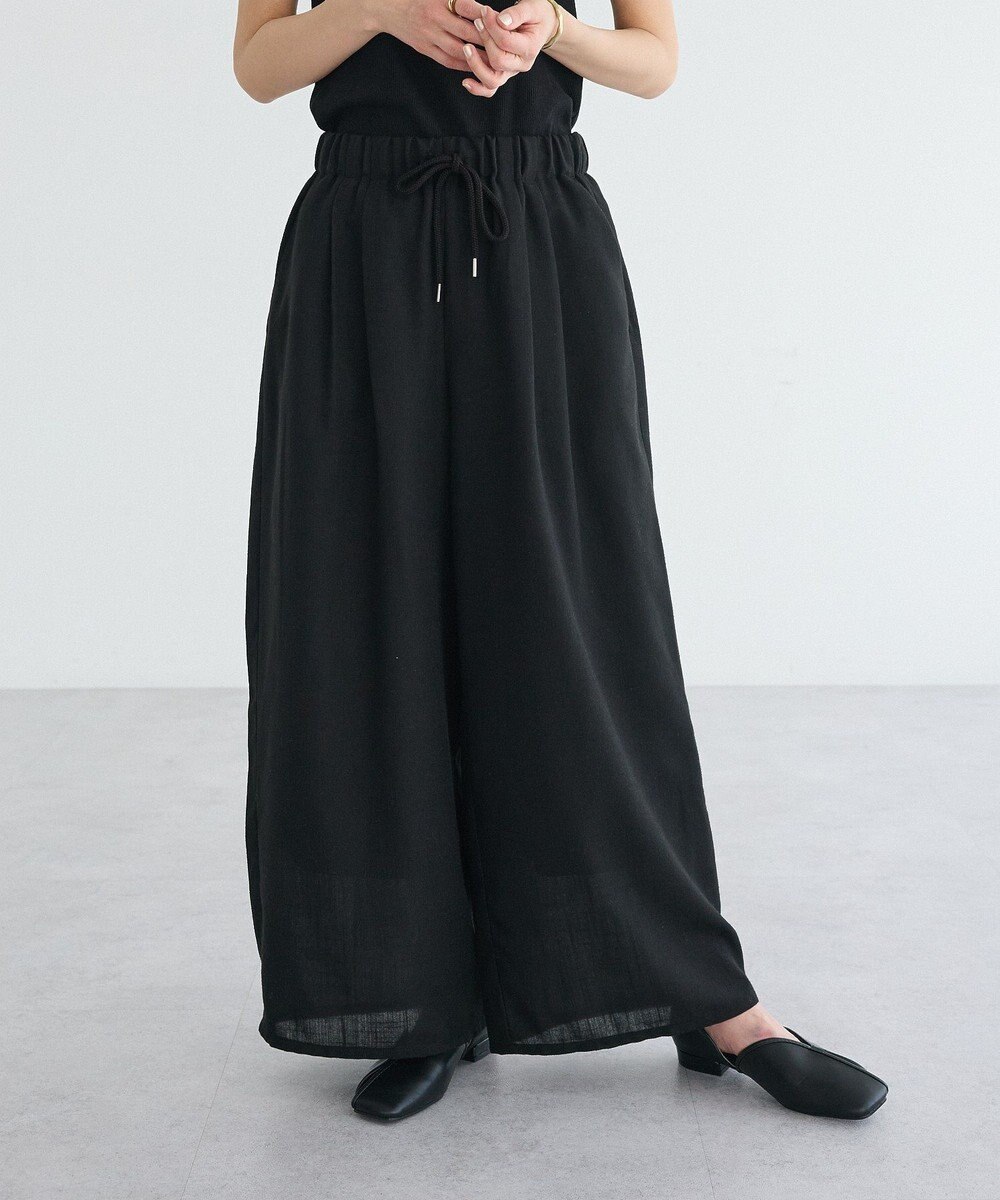 CRAFT STANDARD BOUTIQUE リネンライクワイドイージーパンツ 