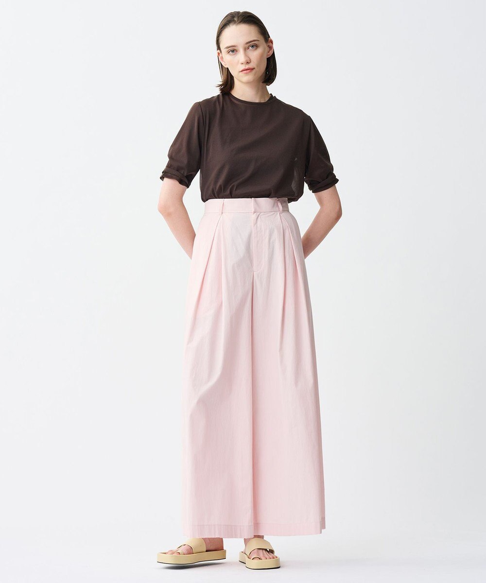 uncrave トリコットシフォン ハーフスリーブカットソー 