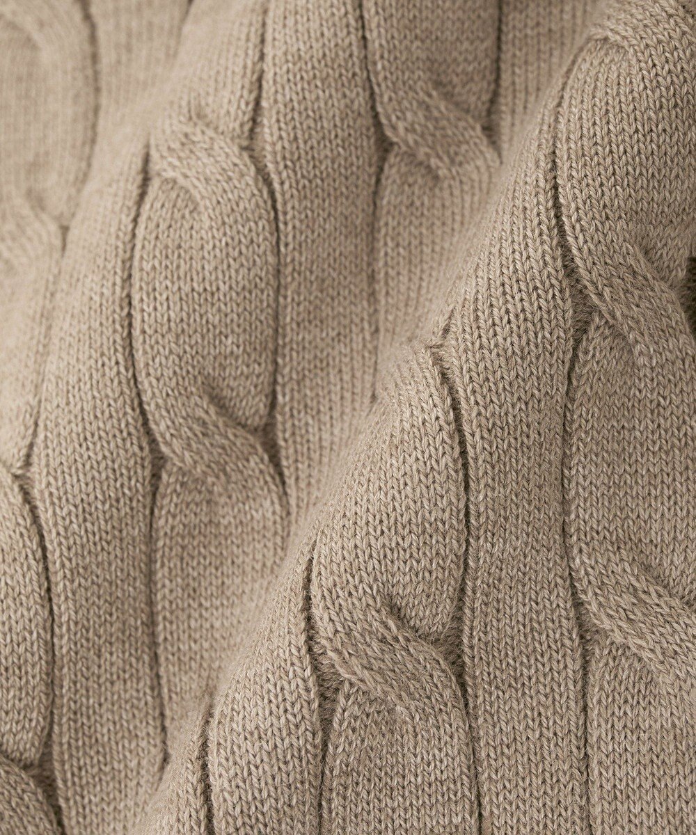 AMERICAN HOLIC ケーブル5分袖ニットプルオーバー 