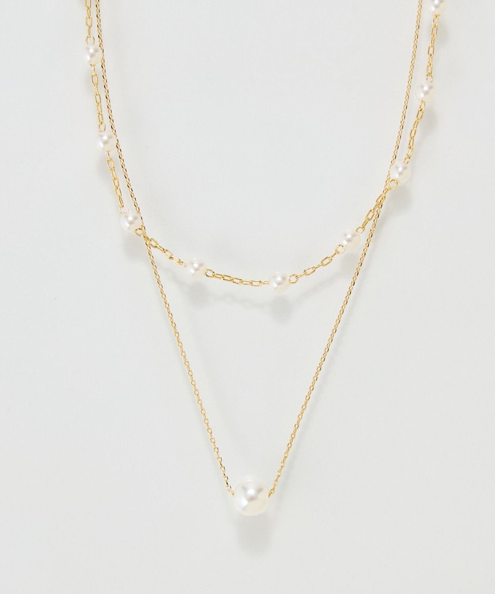 Phoebe <オンワード限定セット>2ラインエレガントパールネックレス×グリームスウィングピアス 