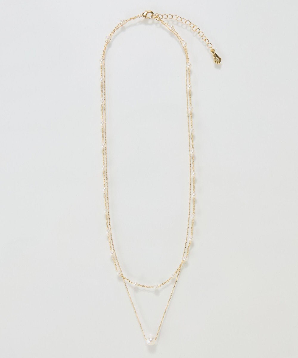 Phoebe <オンワード限定セット>2ラインエレガントパールネックレス×グリームスウィングピアス 