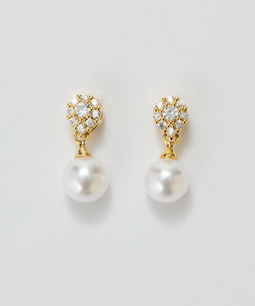 Phoebe <オンワード限定セット>2ラインエレガントパールネックレス×グリームスウィングピアス 