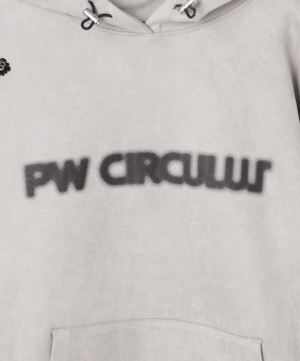 PW CIRCULUS 2025 NEW！【手洗い洗濯可】【MEN】キャットグラフィック スエードライク デタッチャブルフーディ ゴルフ 