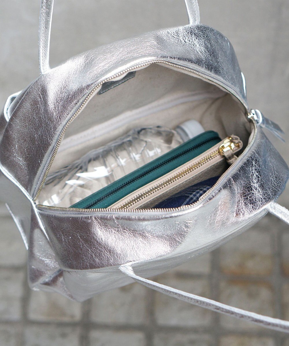 FOLNA RD ホイルレザーボストンバッグ Mサイズ 