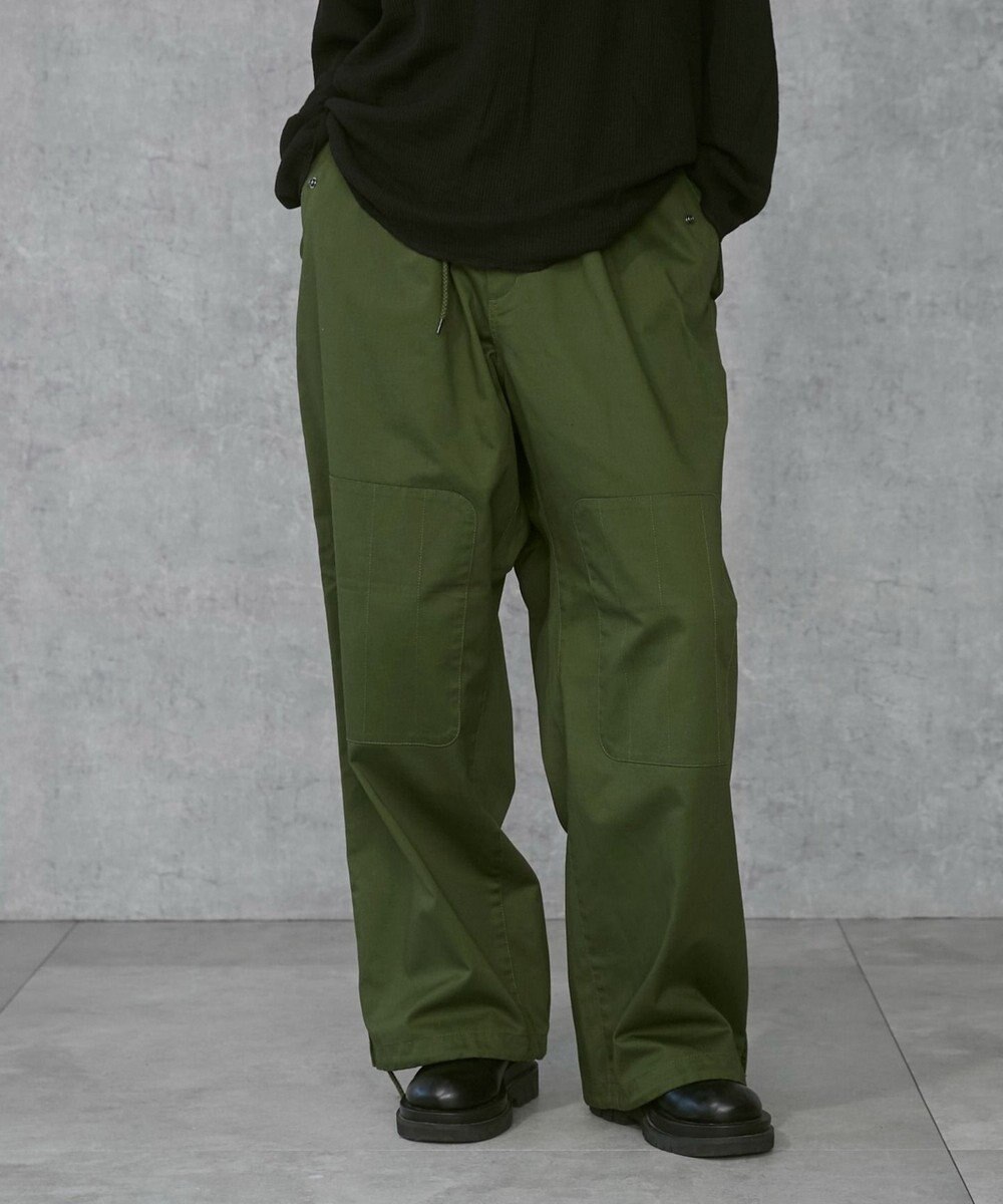 WEGO 【ウエストゴム/ユニセックス着用ITEM】サイドスリットコンバットパンツ 