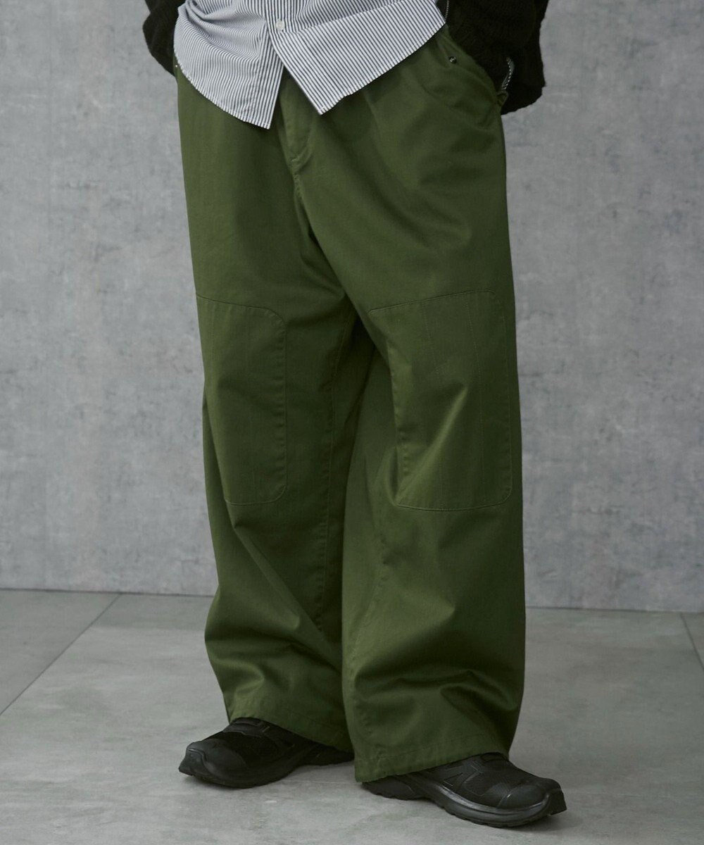 WEGO 【ウエストゴム/ユニセックス着用ITEM】サイドスリットコンバットパンツ 