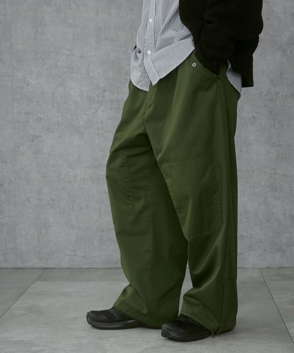 WEGO 【ウエストゴム/ユニセックス着用ITEM】サイドスリットコンバットパンツ 