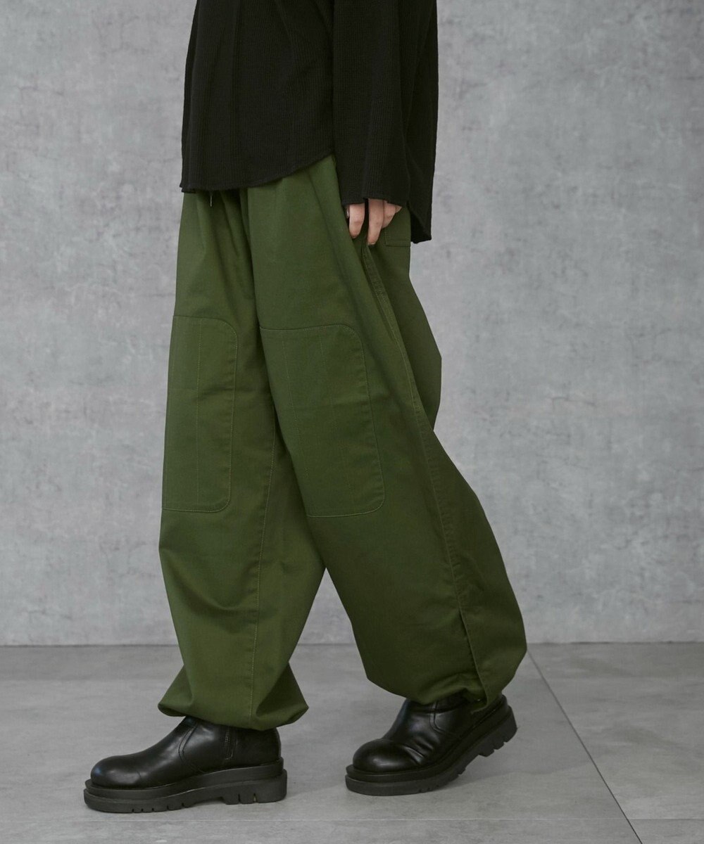 WEGO 【ウエストゴム/ユニセックス着用ITEM】サイドスリットコンバットパンツ 