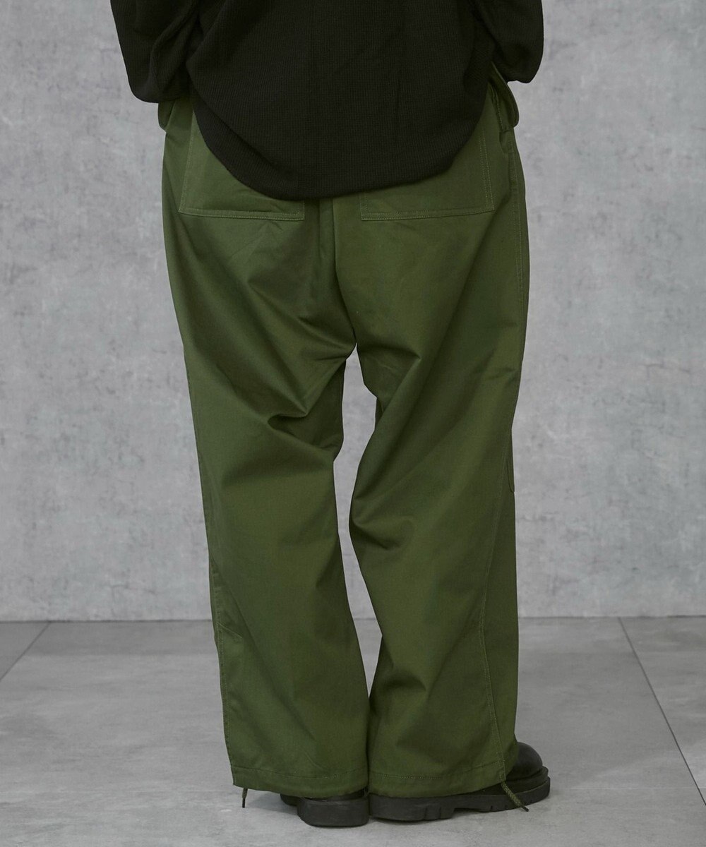 WEGO 【ウエストゴム/ユニセックス着用ITEM】サイドスリットコンバットパンツ 