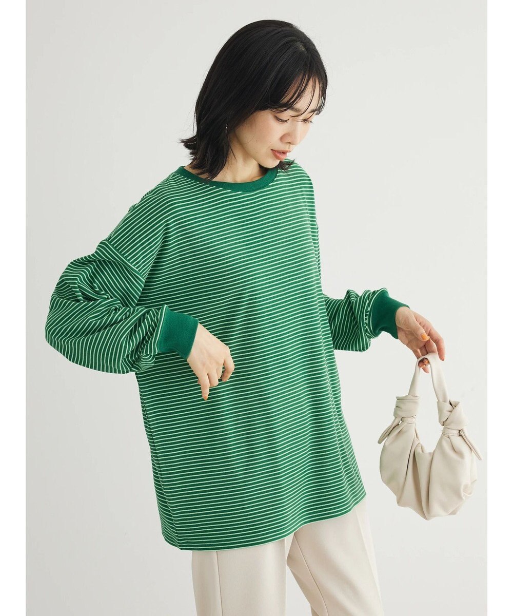 Green Parks マシュマロタッチボーダープルオーバー 