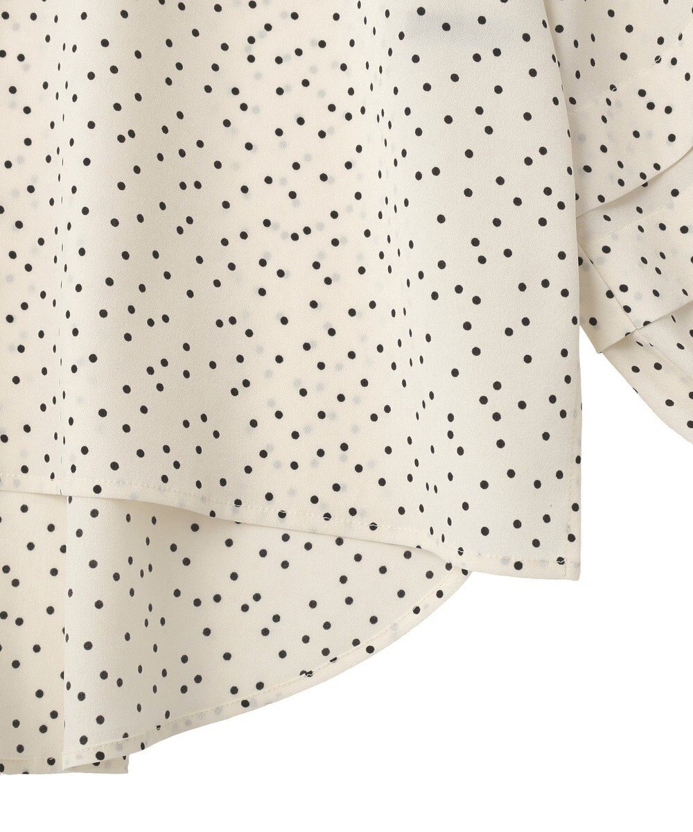 YECCA VECCA 2way裾アレンジパール釦ブラウス 