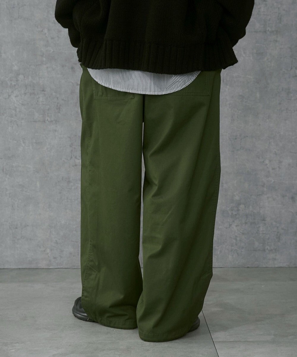 WEGO 【ウエストゴム/ユニセックス着用ITEM】サイドスリットコンバットパンツ 