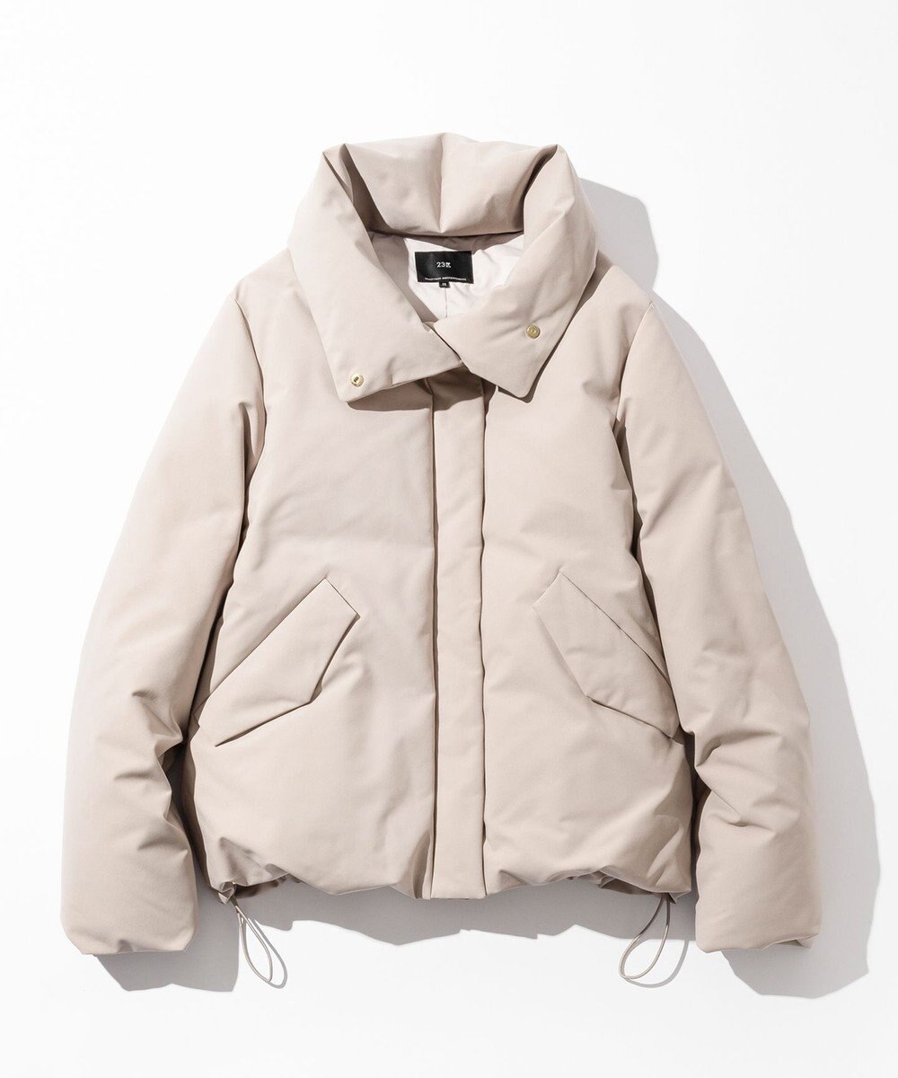 23区 L 【一部店舗限定/滝沢眞規子さん着用/撥水加工】ミリタリー Aライン ダウンコート 