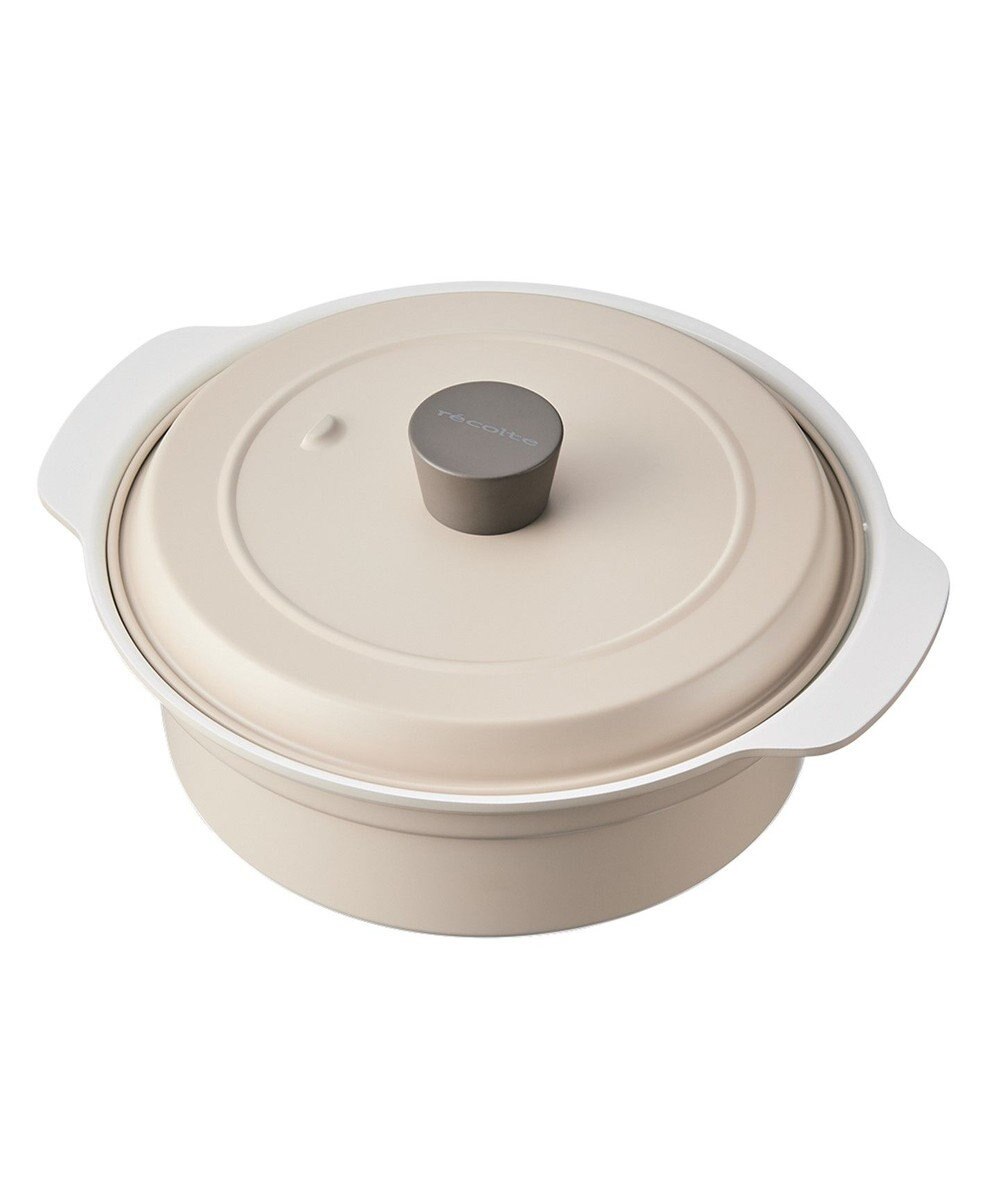 YAMATO テーブル＆キッチン 【レコルト】IH対応鍋  クりームホワイト  RIH-1PT(WH) 