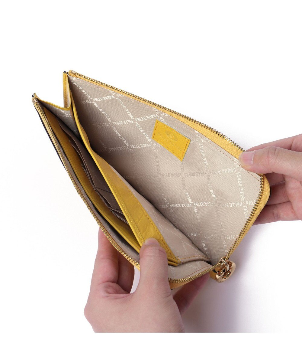 PELLE BORSA L字ファスナーコンパクト長財布 Minato ミナト 3500 