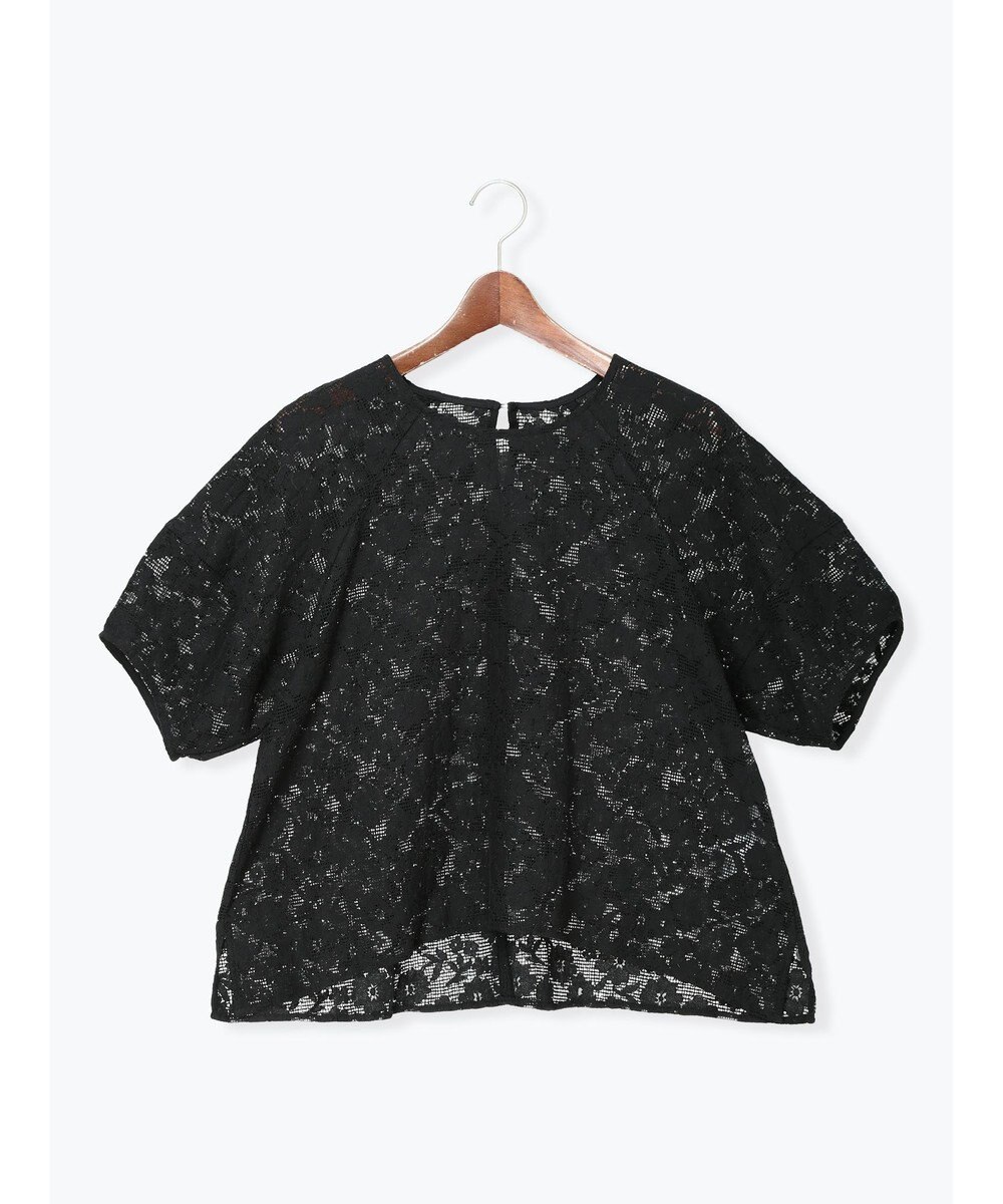 Te chichi メッシュレースボリュームスリーブブラウス 
