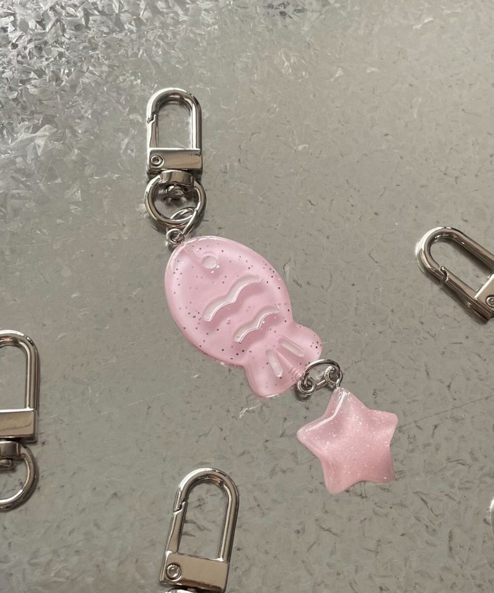 WEGO キラキラおさかなキーホルダー 