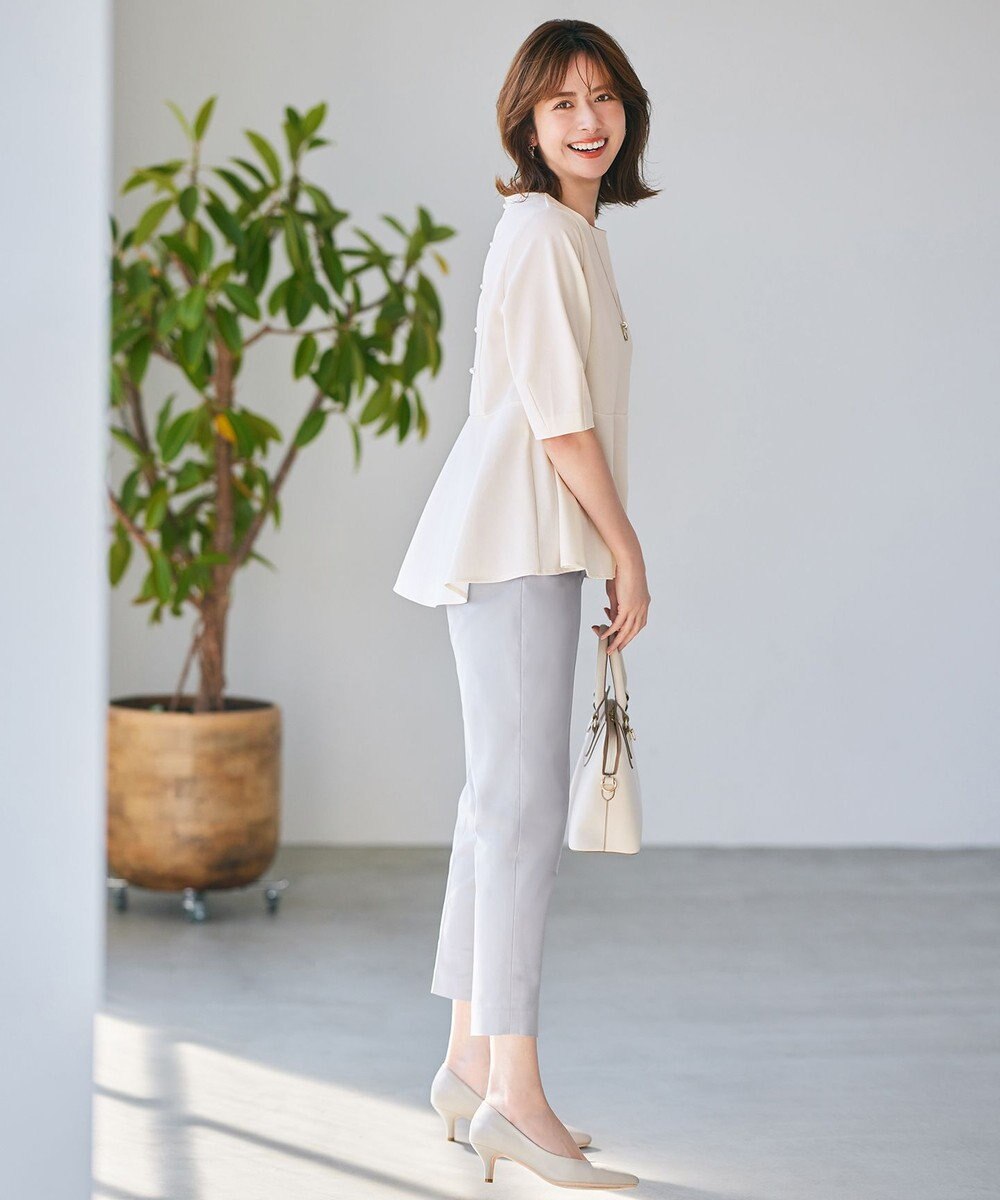 ANY SIS S 【接触冷感/UVカット】サカリバ ペプラム プルオーバー 