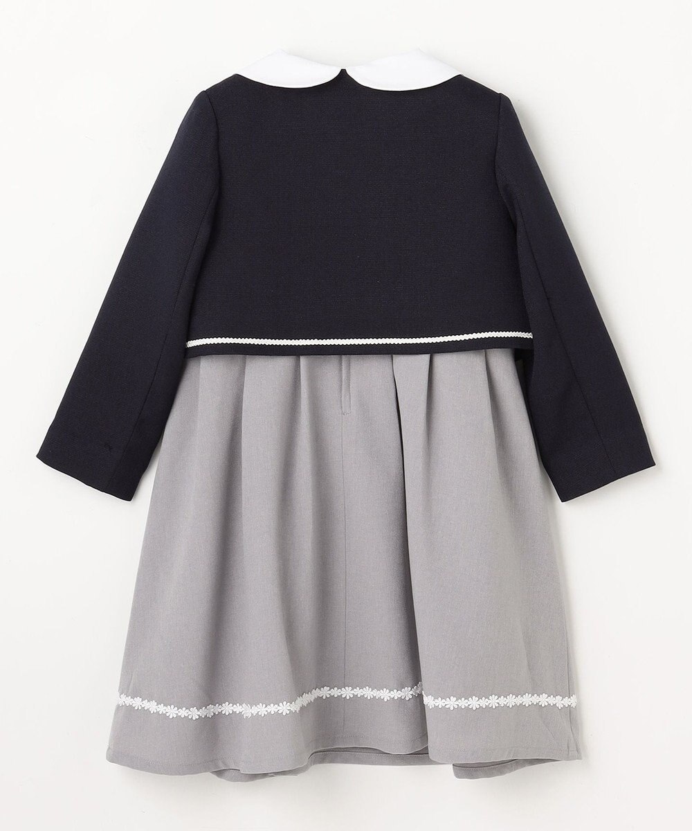 ANY KIDS 【2点セット】ノーカラー ボレロジャケット+襟付き ワンピース 