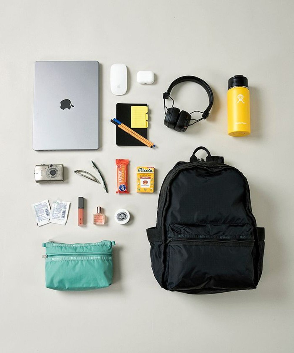 LeSportsac ROUTE BACKPACK/リサイクルドブラックJP 