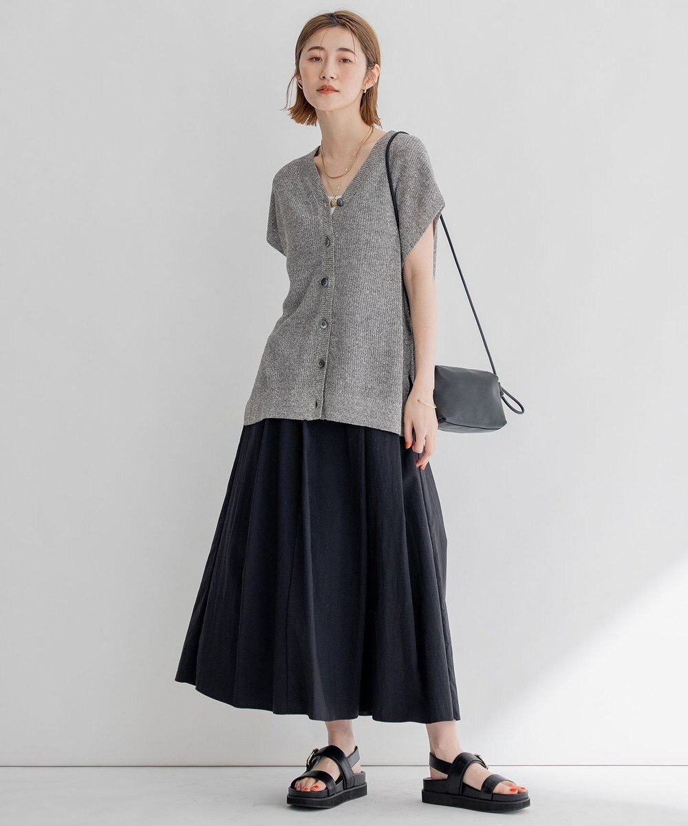 23区 L 【前後着用可能】ピュアリネン 2WAY ニット 