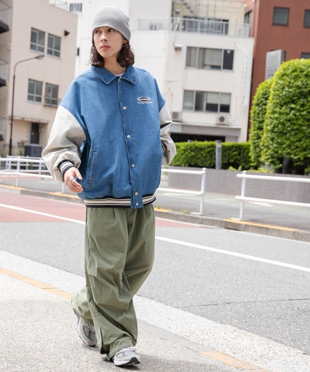 WEGO 【ユニセックス着用ITEM】デニムスタジャン 