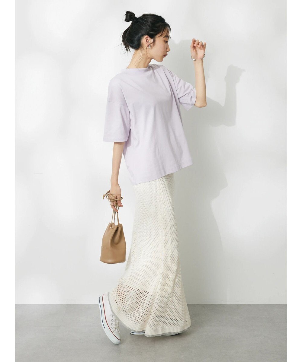 CRAFT STANDARD BOUTIQUE 接触冷感モックネックリングドットプルオーバー 