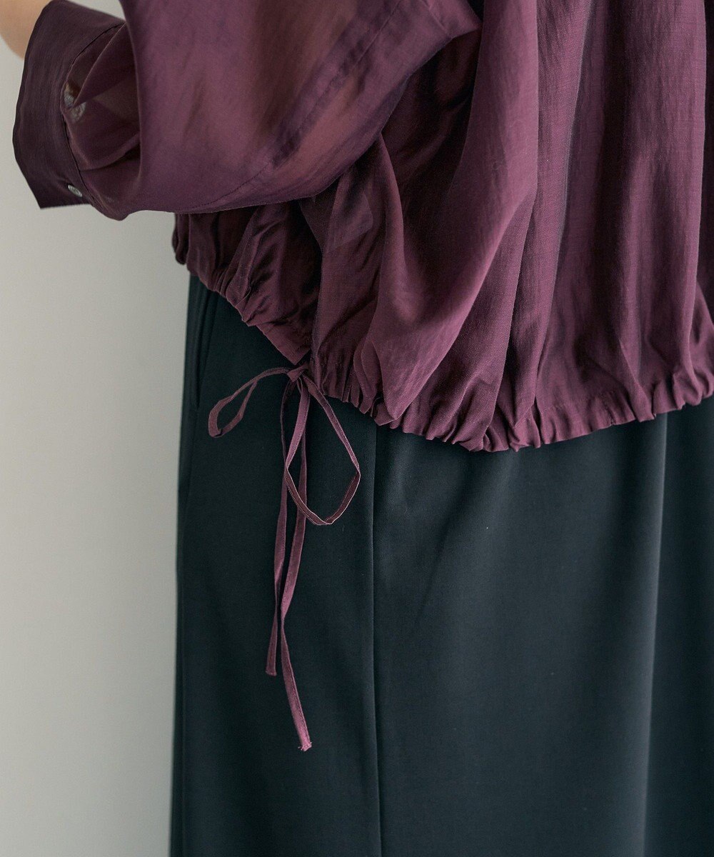 YECCA VECCA 【2点SET】シアーシャツ×Aラインキャミワンピース 